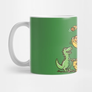 dinosaur and catapult Mug